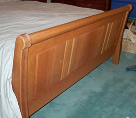 footboard, angled view